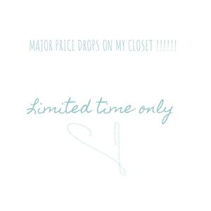 Dropping prices on my closet for a limited time!
